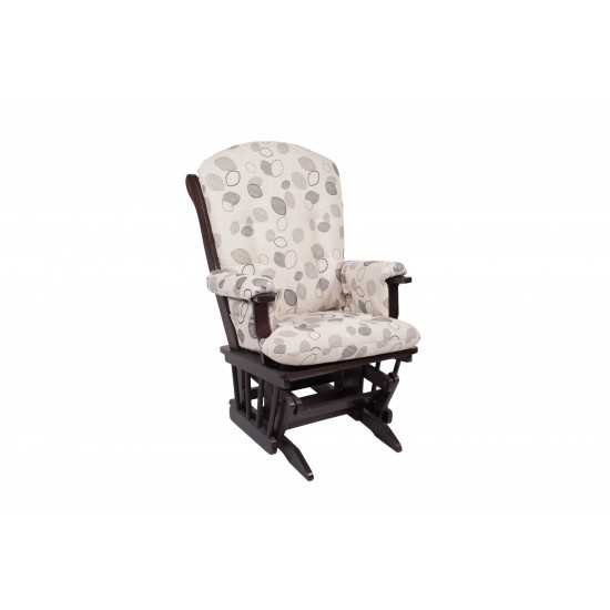 Wooden Glider Chair B30 (Brandy/Clarisa 206)